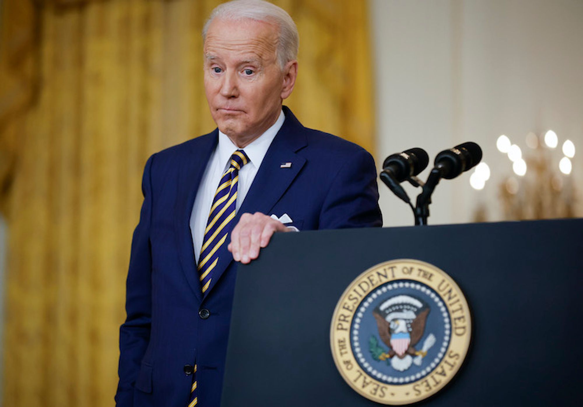Biden Promised To Restore ‘Respected Leadership on the World Stage.’ Swing Voters Say He’s Done the Opposite.