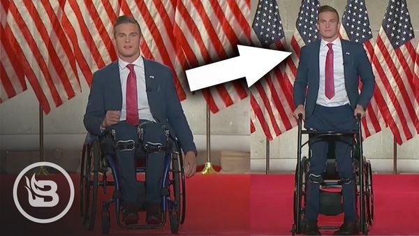 Disabled Congressional Candidate Leaves Dems SPEECHLESS When He Stands for the Flag