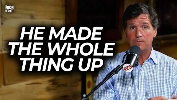 Tucker Carlson Humiliated as He’s Caught Making Up Story About Iran