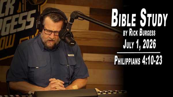Bible Study by Rick Burgess | LIVE | 7/1/26