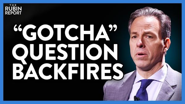 Watch CNN Host Go Silent When His "Gothca" Question Backfires In His Face | DM CLIPS | Rubin Report
