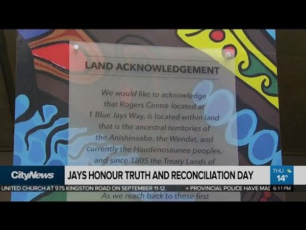 'Territories we stand upon across Turtle Island': Toronto Blue Jays open MLB season with land acknowledgement