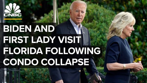 While in Florida, Biden says federal government will cover 100% of cost of Surfside building collapse and rescue efforts