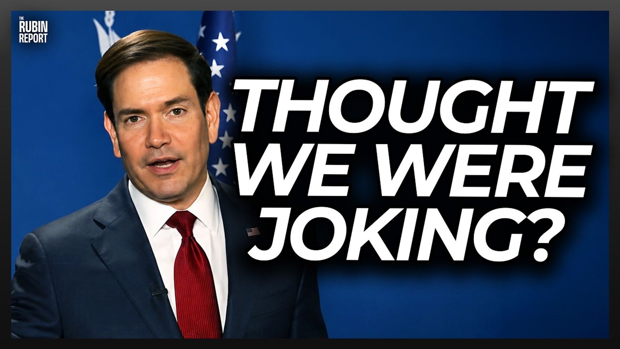 Listen to Press Go Quiet as Rubio Gives a Chilling Warning to Iran Negotiator