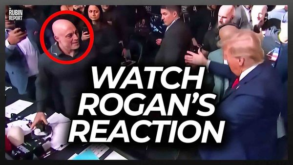 Crowd Roared for Joe Rogan’s Response to Trump Hugging Him at UFC Event