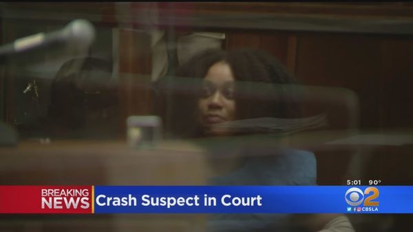 Woman charged in fiery LA crash that killed 6 people involved in 13 prior wrecks