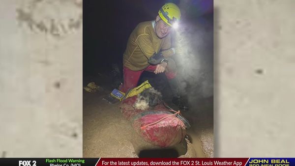 Ruff rescue: Spelunkers save dog trapped in Missouri cave