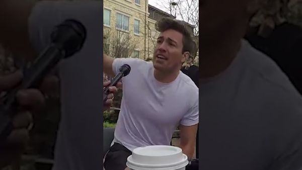 Emotional college student tells Crowder to 'shut the f*** up'