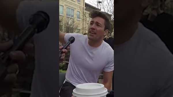 Emotional college student tells Crowder to 'shut the f*** up'