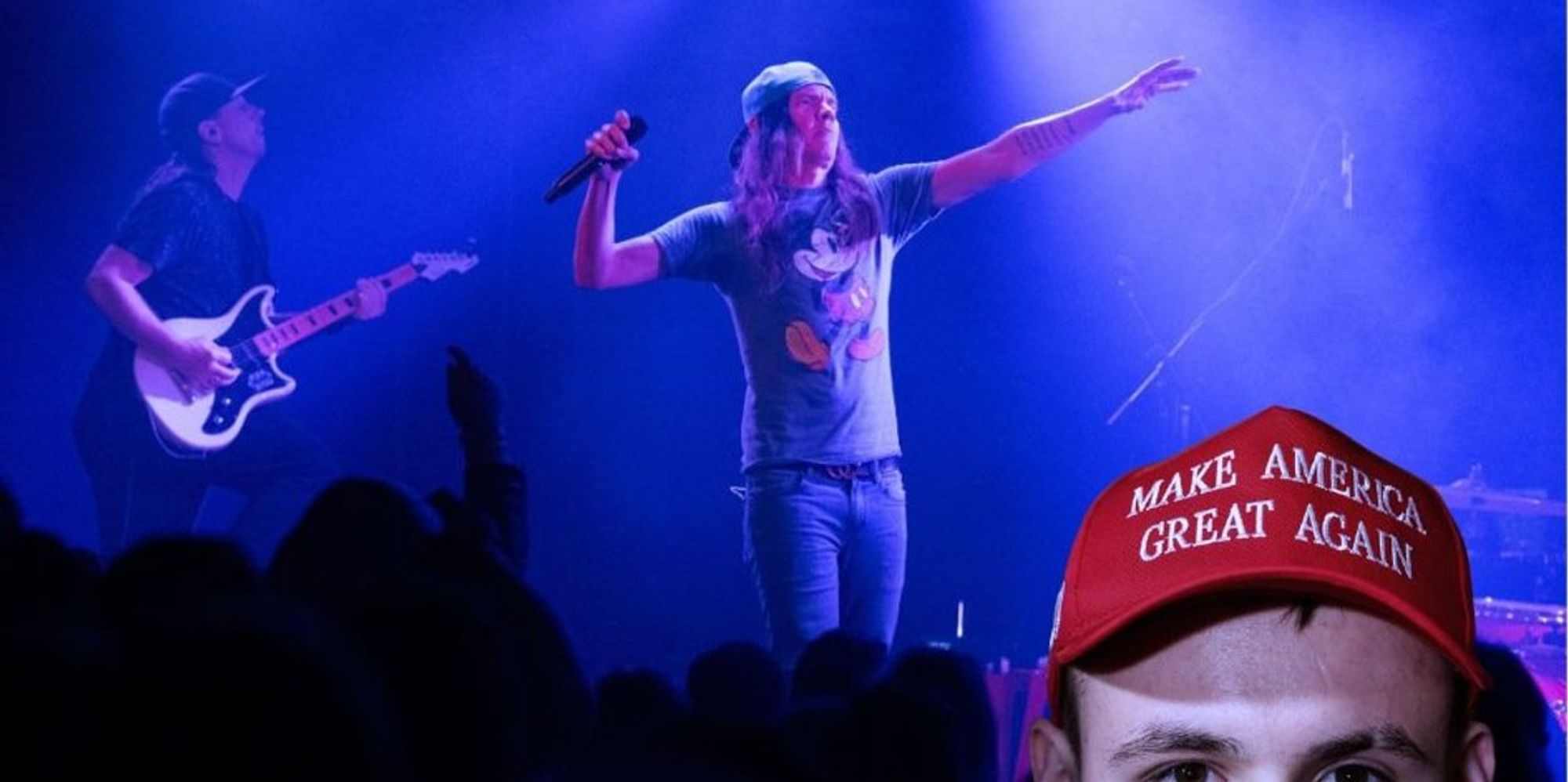 One of my favorite punk bands just banned Trump supporters ... in the ...