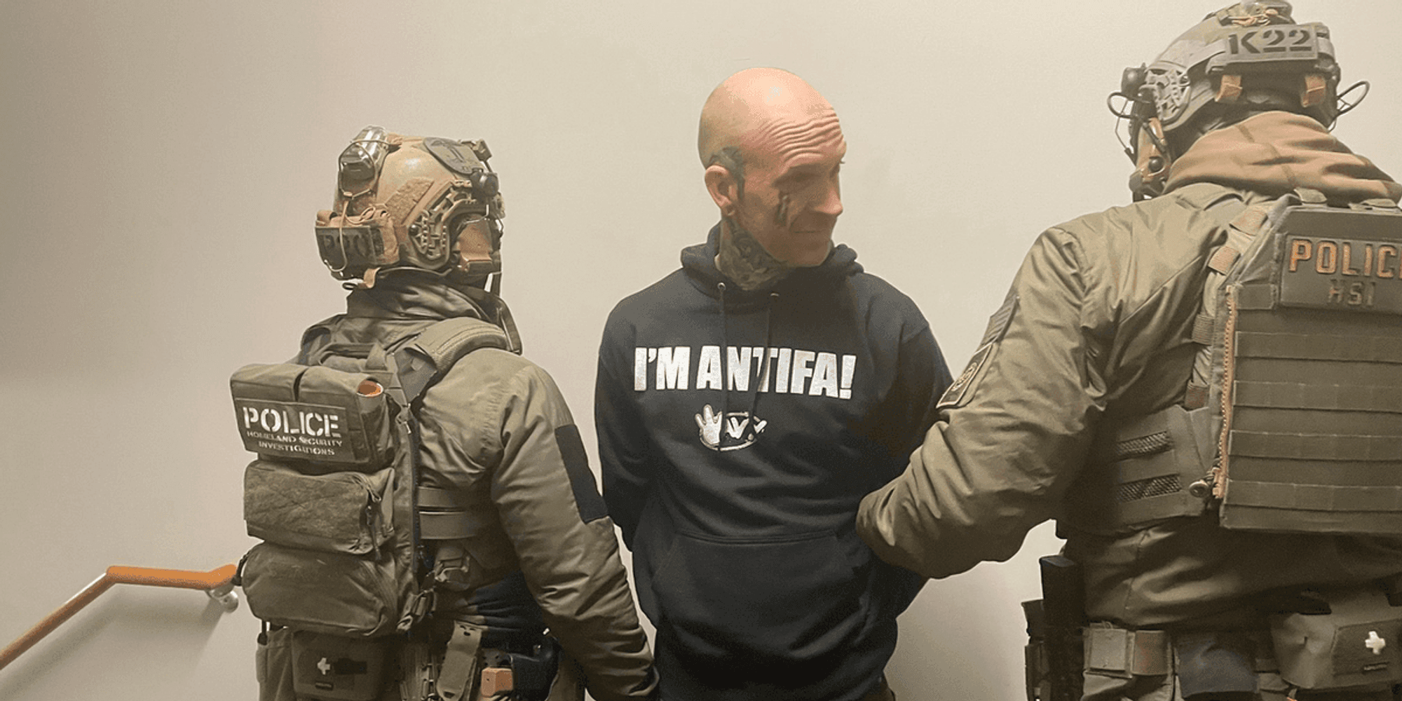 Antifa, women's clothing, and Church of Satan: Thug who allegedly threatened ICE agents is a proud degenerate