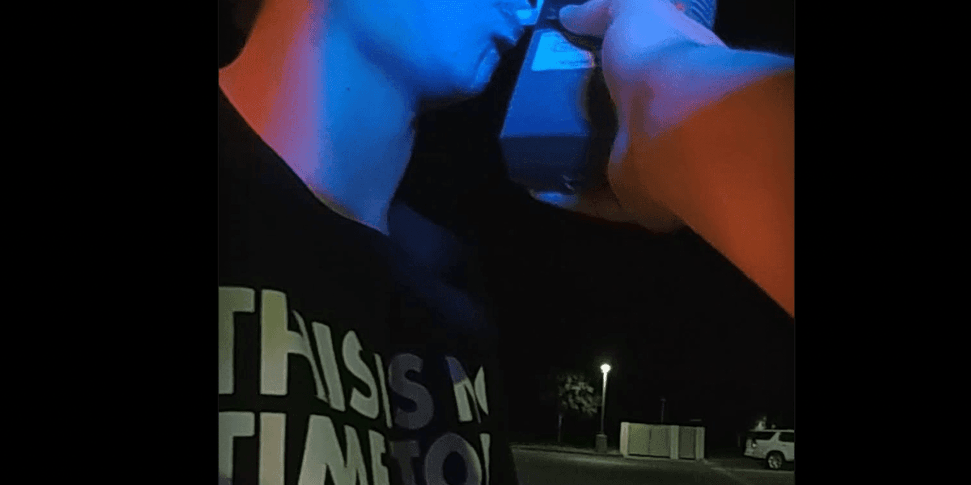 19-year-old driver couldn't have worn a worse T-shirt during DUI arrest